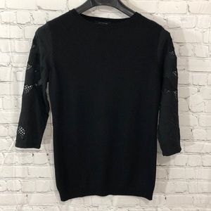 Ann Taylor Black Wool Sweater